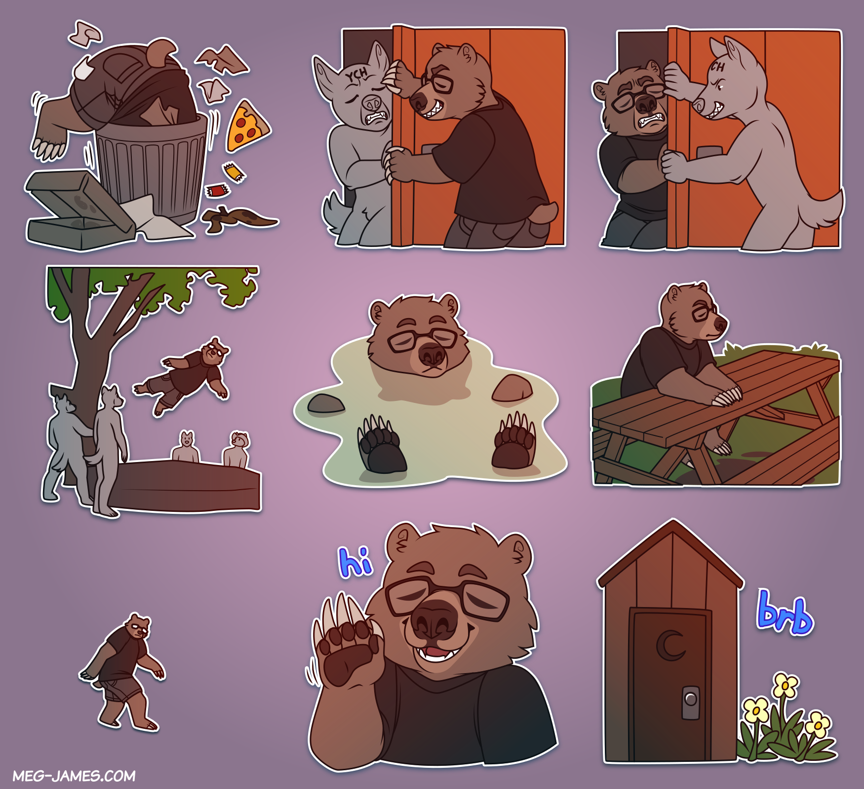 More Nutmeg telegram stickers