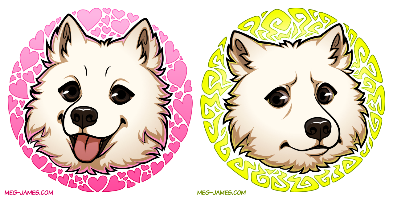 Panda the Samoyed icons