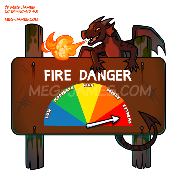 Fire Danger Dragon design