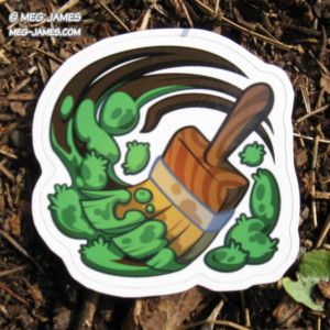 Mossy Muck Paintbrush sticker