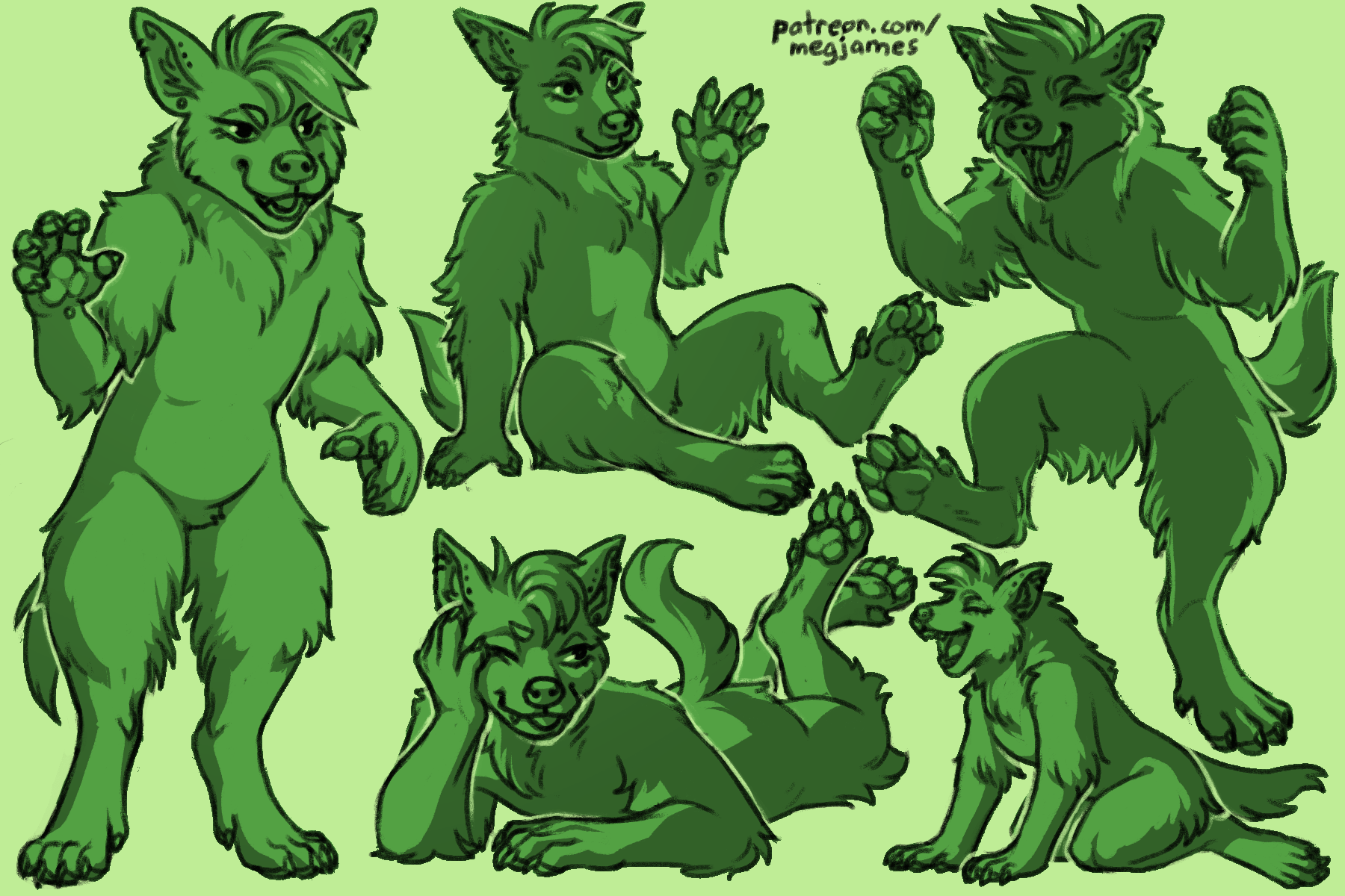 Patreon sketch page – Artie (September 2024)