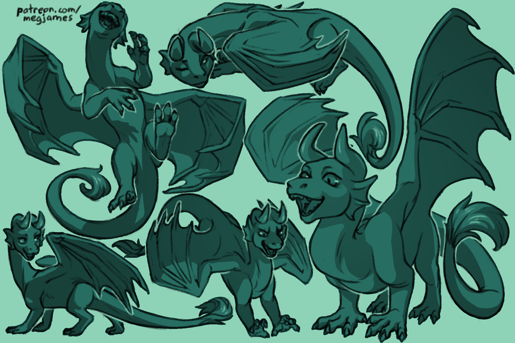 Patreon sketch page – Gurnitath (September 2024)