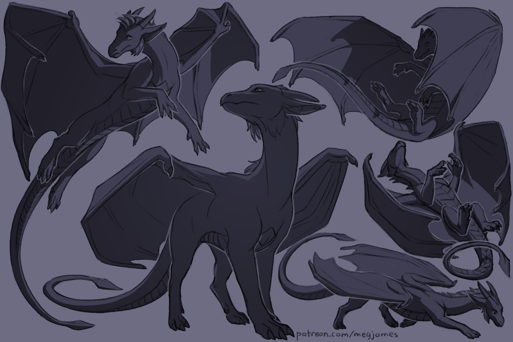 Patreon sketch page – Kyreeth (November 2024)
