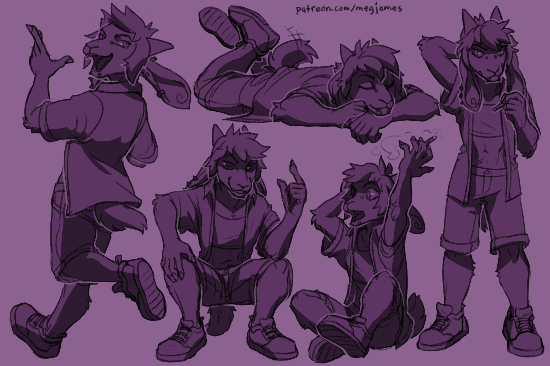 Patreon sketch page – Coast (December 2024)