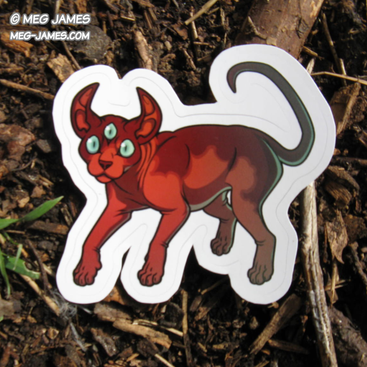 Fiendish Familiar sticker