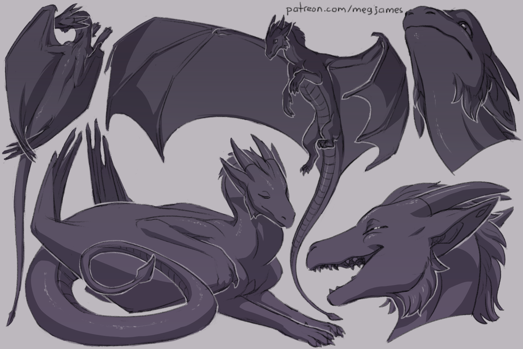 Patreon sketch page – Kyreeth (August 2025)