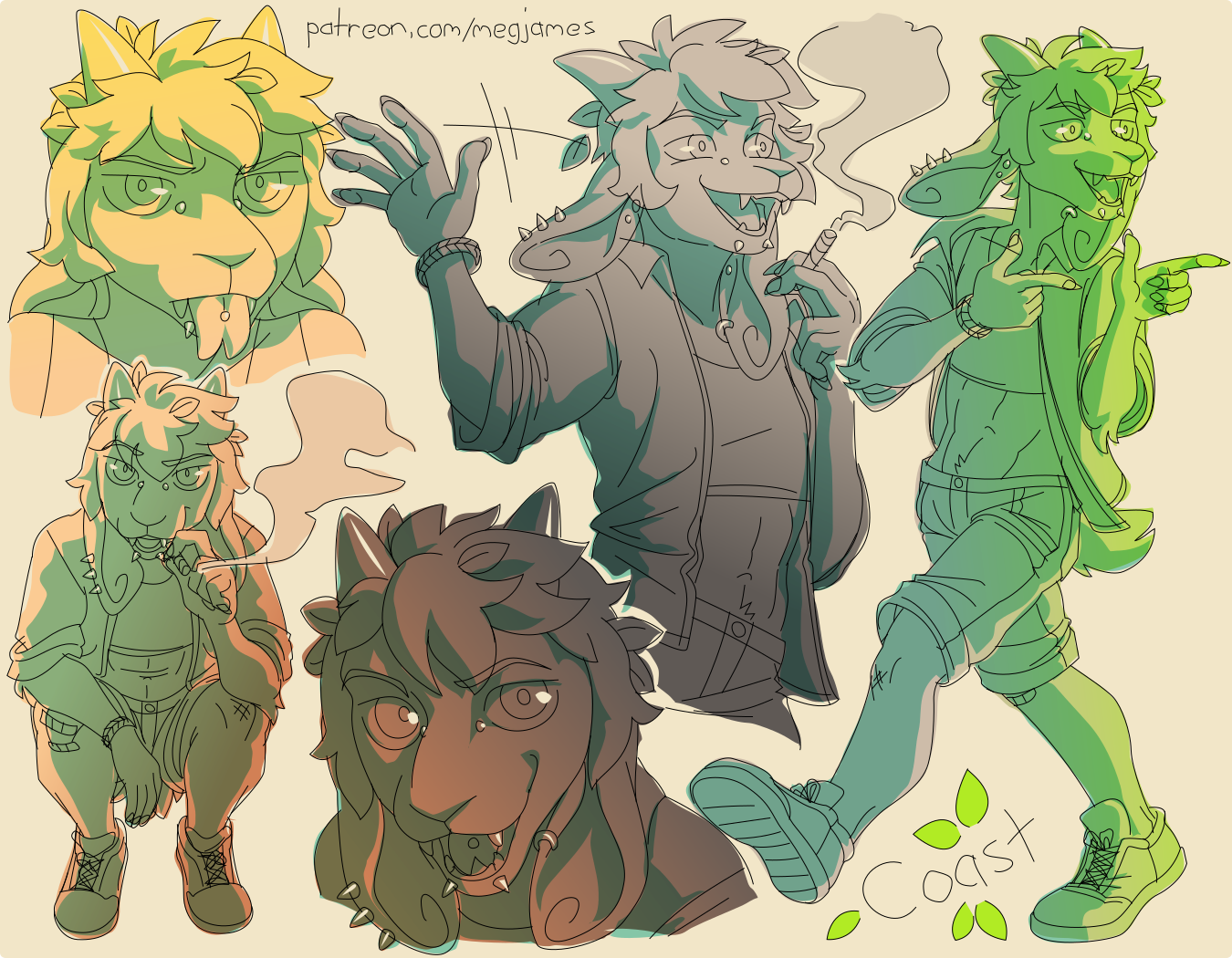 Patreon sketch page – Coast (September 2025)