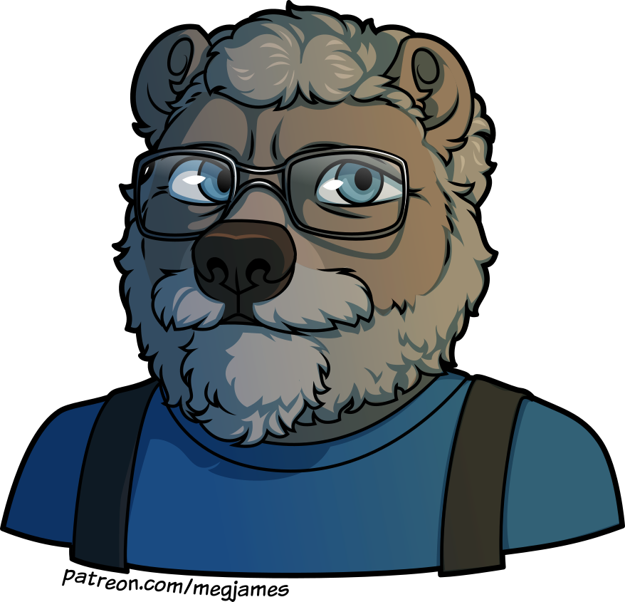 Patreon quick draw – Dadbear (October 2025)